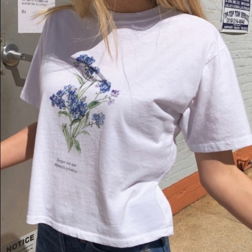 Brandy Melville John Galt Forget-me-not tee.